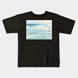 Coastal, Beach art, Blue Water, Sea, Ocean Kids T-Shirt